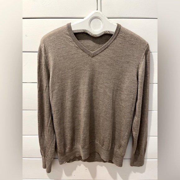 🤎Napoleon Erba  Cashmere V-Neck Sweater – Size 50 (M/L)🤎 - Picture 1 of 8
